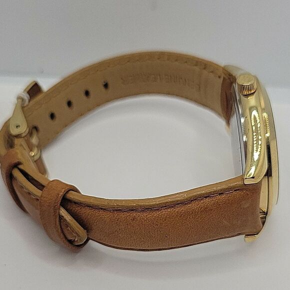 Michael Kors MK3427 Women's Leather Analog Gold Dial Quartz Wrist Watch BC847 - Picture 9 of 10